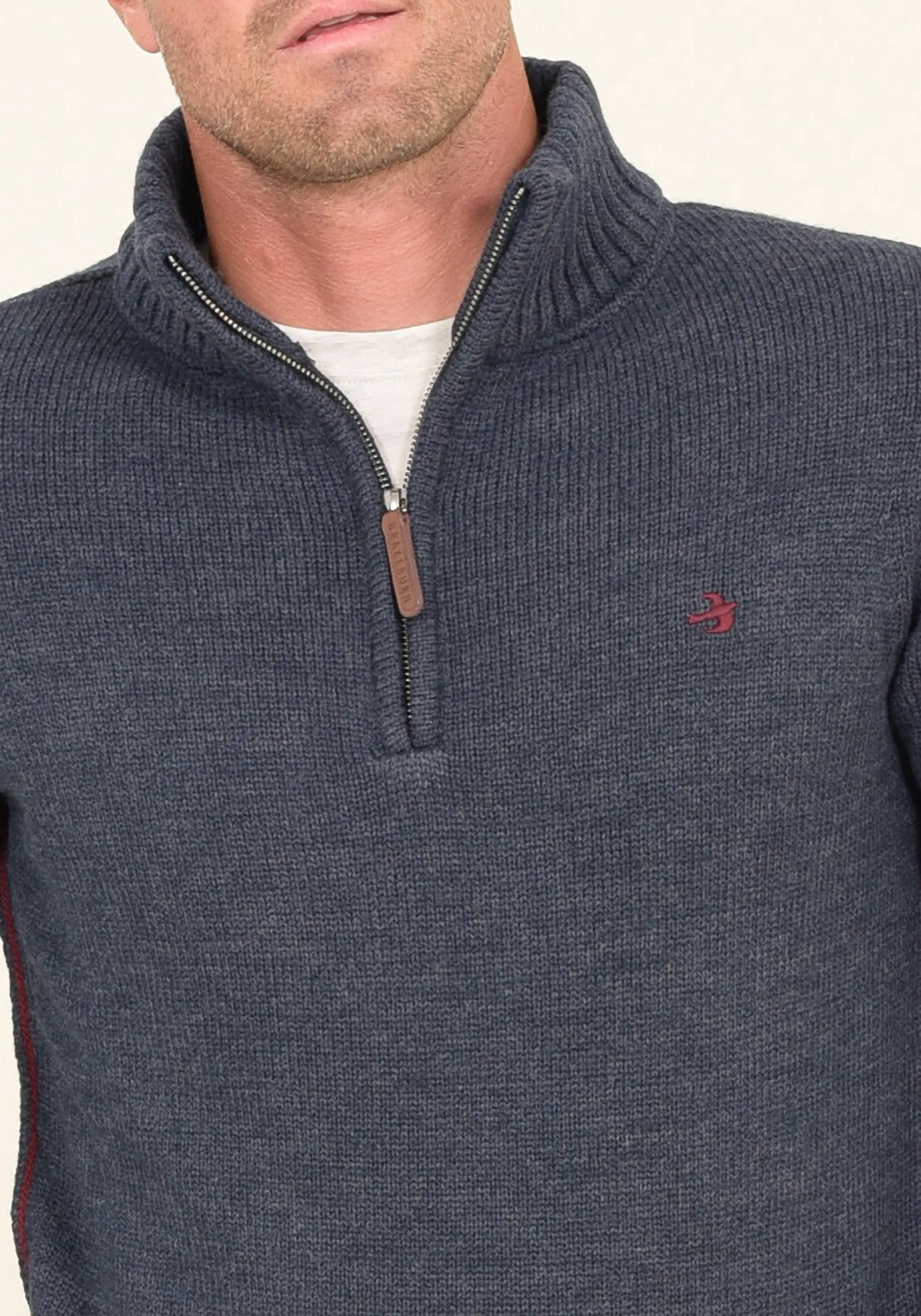 1/4 Zip Jumper Navy