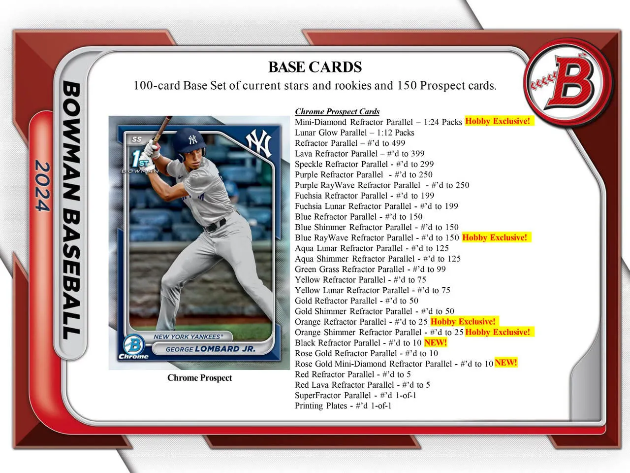 2024 BOWMAN BASEBALL HOBBY PACK