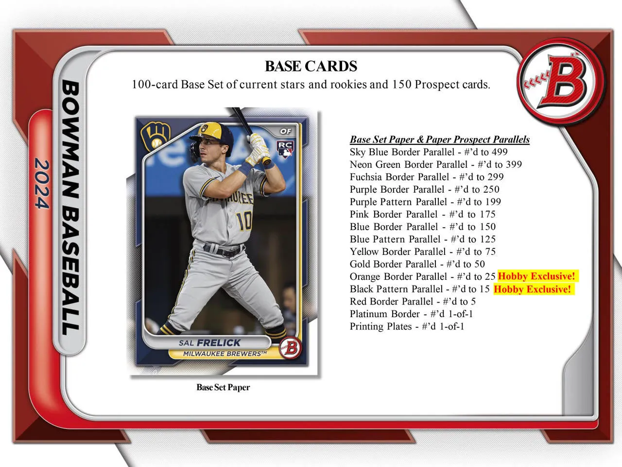 2024 BOWMAN BASEBALL HOBBY PACK