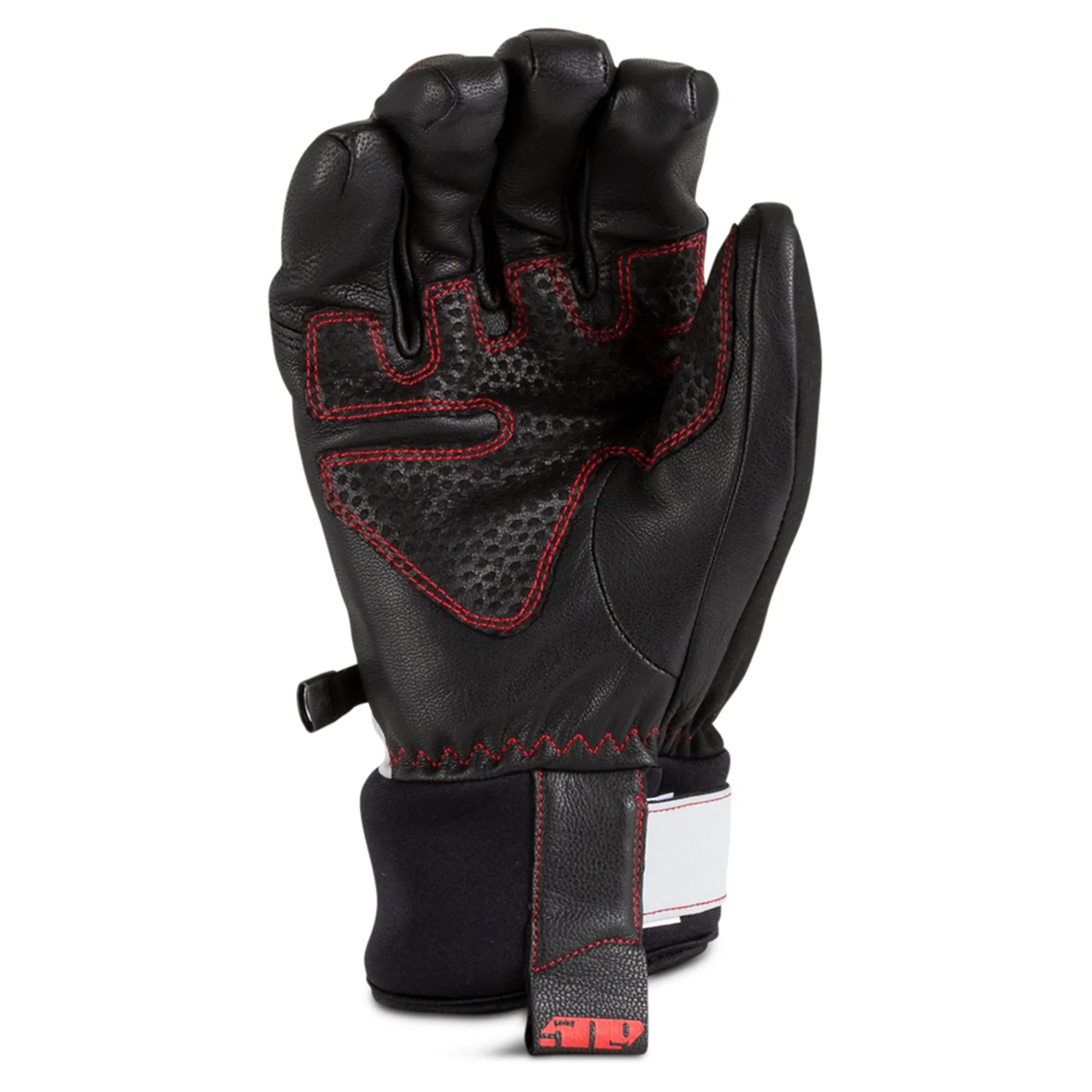 509  Free Range Snowmobile Gloves Insulated Waterproof Shear-Lock Racing Red