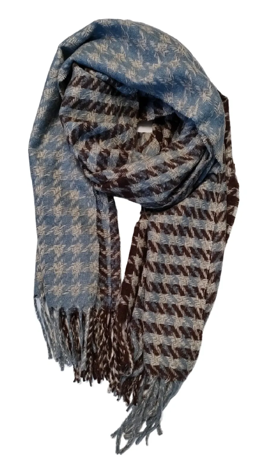 Abigail Blue Dual Tone Scarf