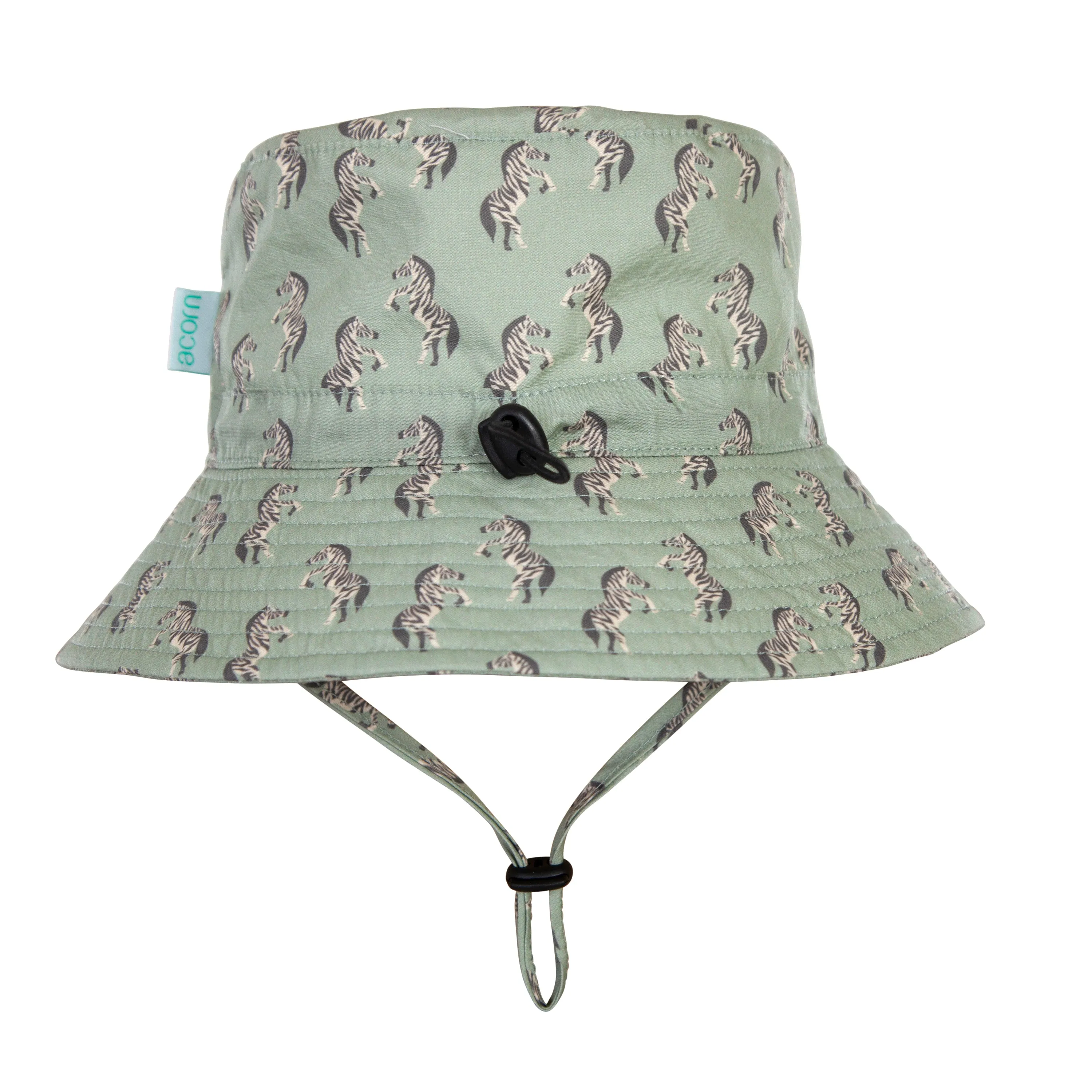 Acorn Wide Brim Bucket Hat - Dancing Zebra