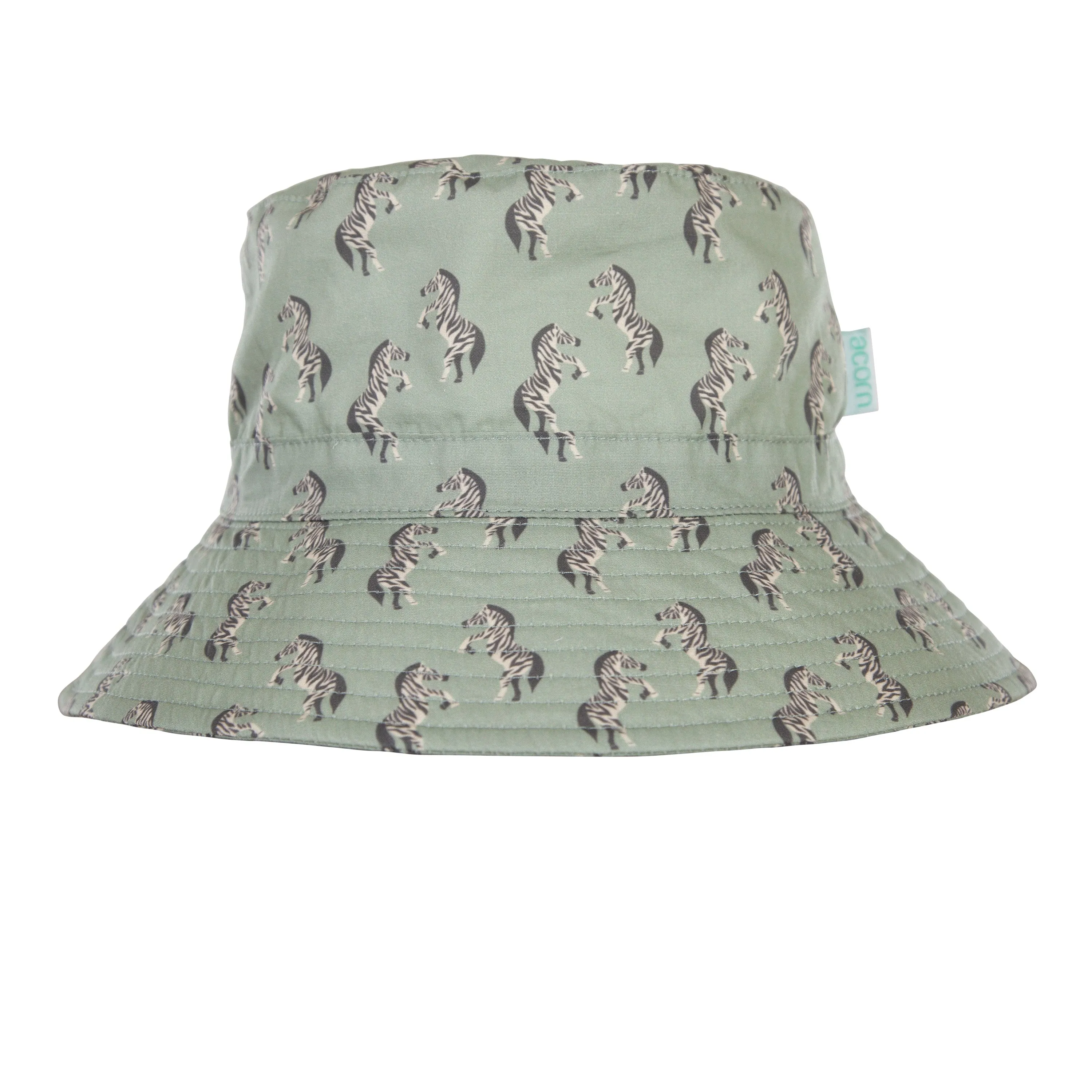 Acorn Wide Brim Bucket Hat - Dancing Zebra