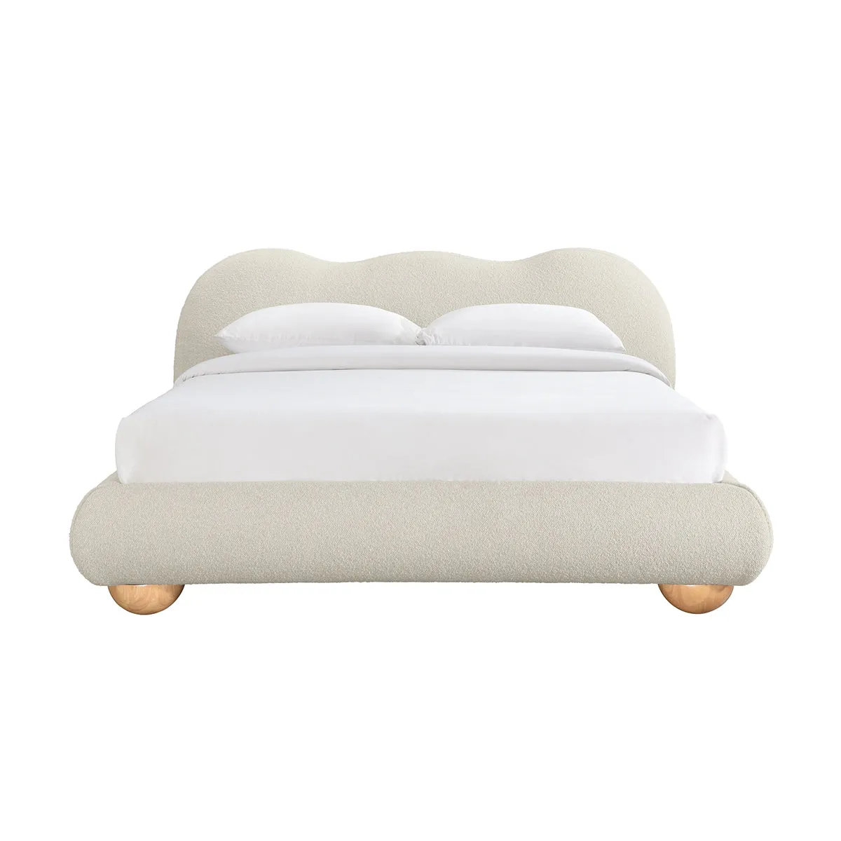 Amalfi Boucle Queen Bed (Sand)