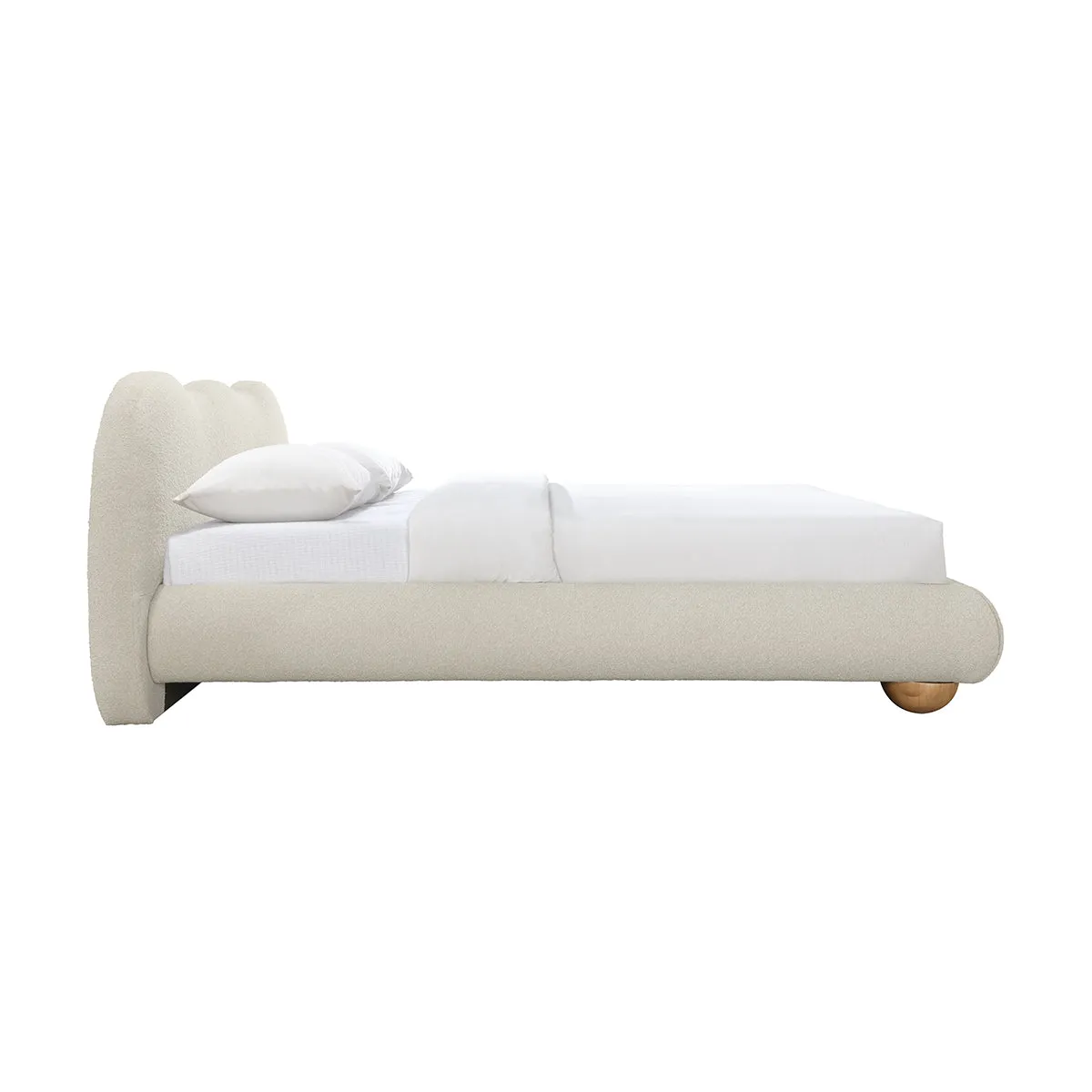 Amalfi Boucle Queen Bed (Sand)