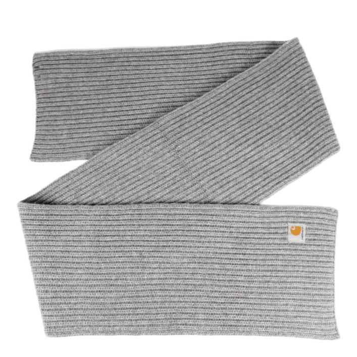 Luxurious Anglin Scarf: 80/20 Lambswool Blend in Elegant Grey Heather