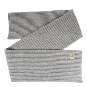 Luxurious Anglin Scarf: 80/20 Lambswool Blend in Elegant Grey Heather