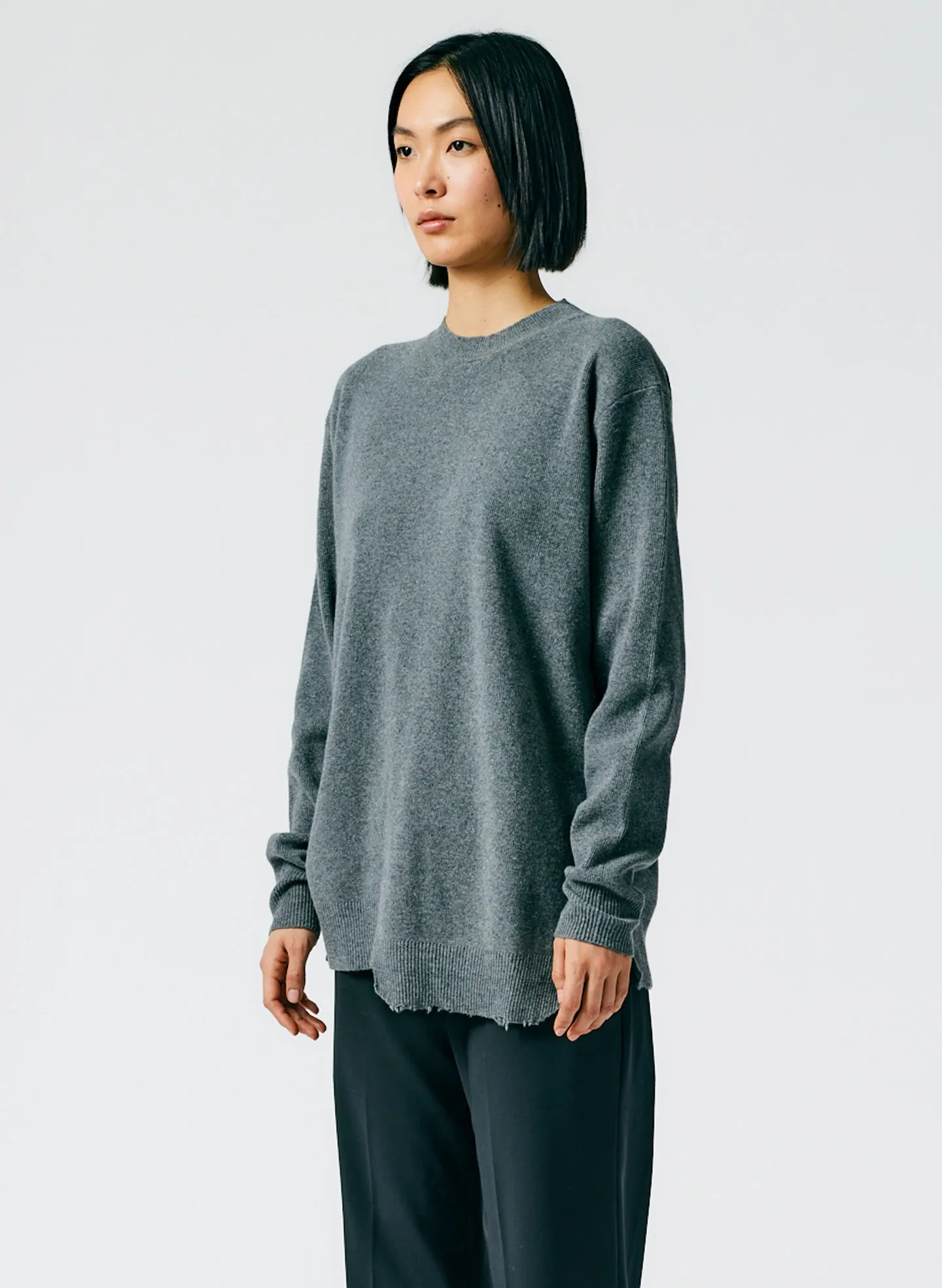 Anna Merino Wool Hole At Back Pullover