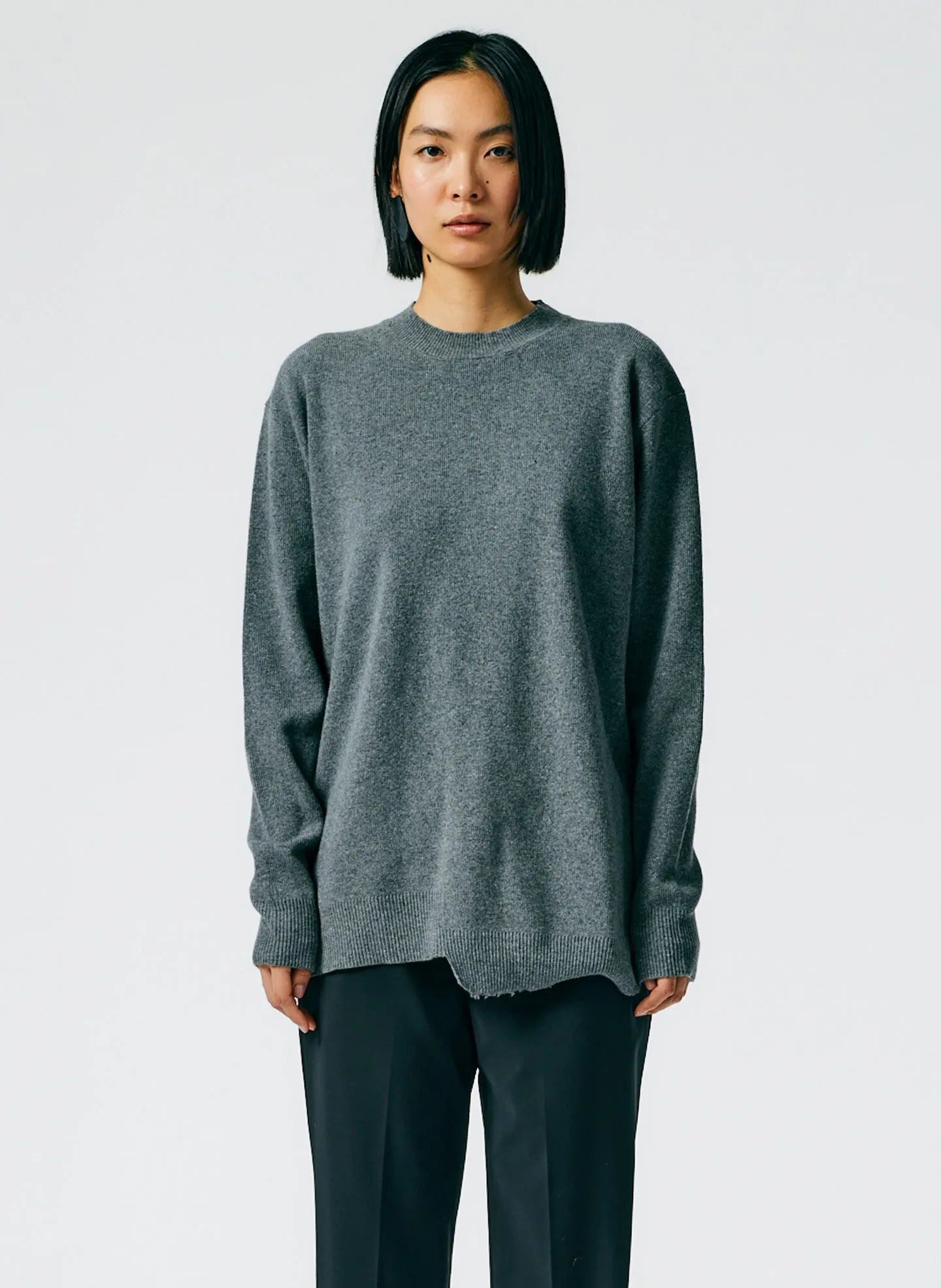 Anna Merino Wool Hole At Back Pullover