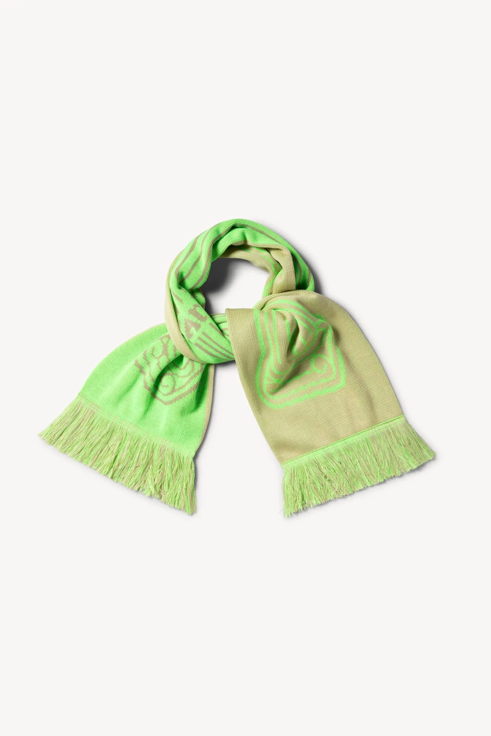 ARIES - COLUMN SCARF FLUORO GREEN