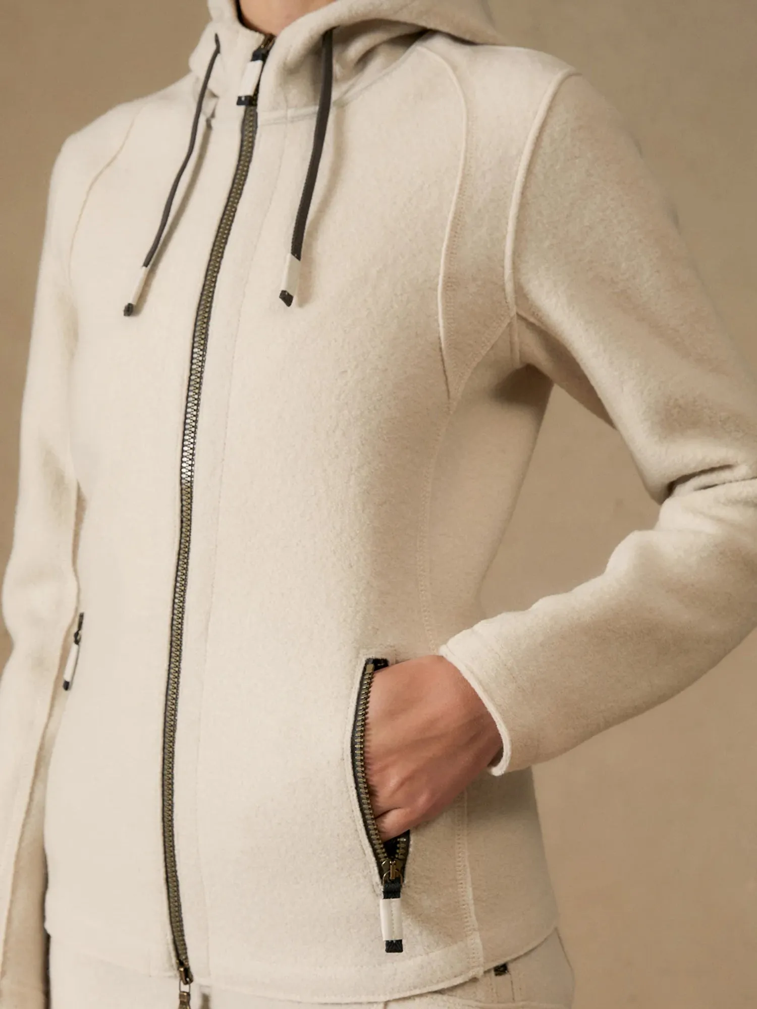 Avery Boiled Wool Midlayer Jacket