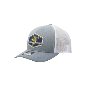 Stylish Gray/White Bananas Richardson 112 Trucker Hat - Perfect for Outdoor Adventures