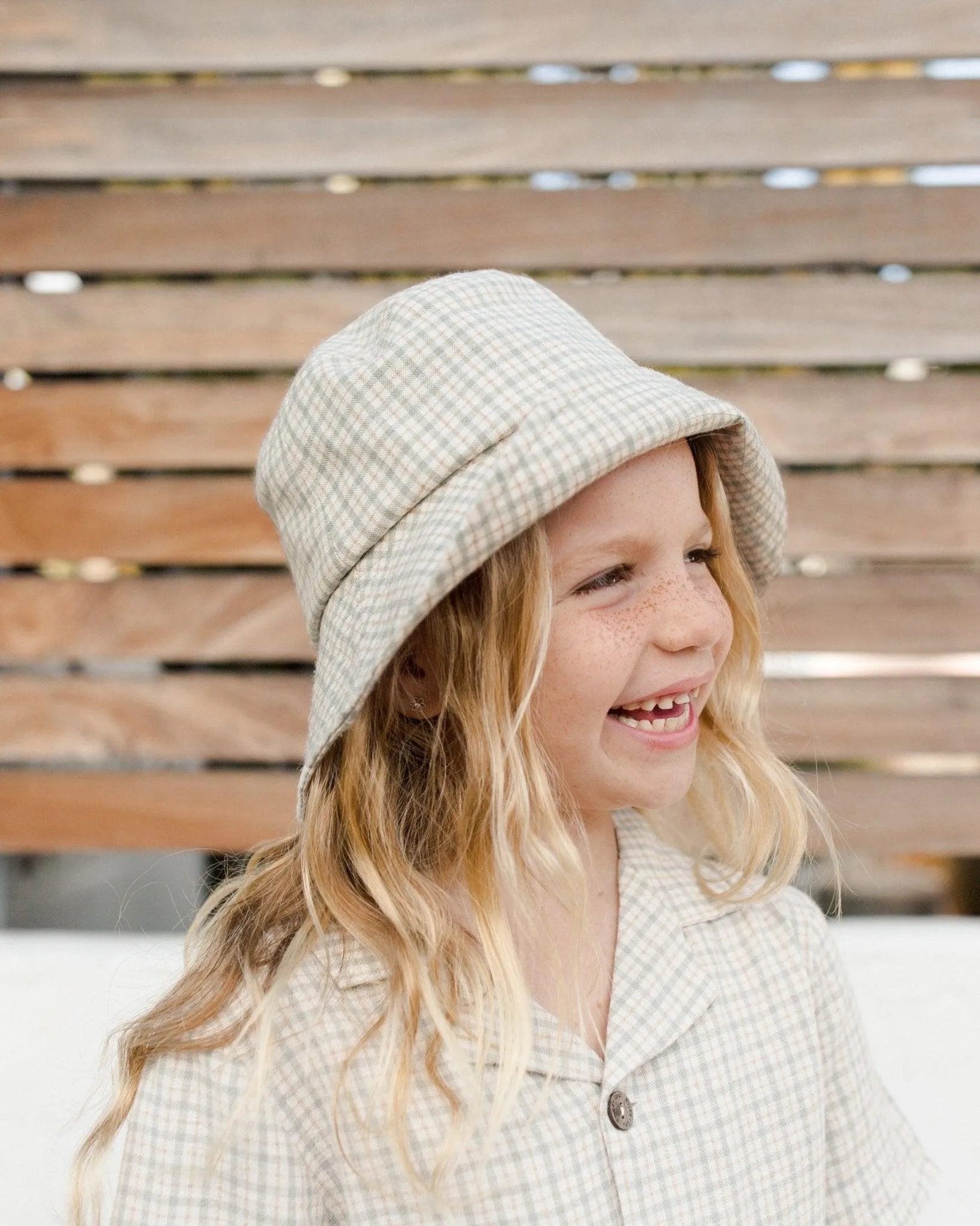 Beach Bucket Hat | Laurel Plaid