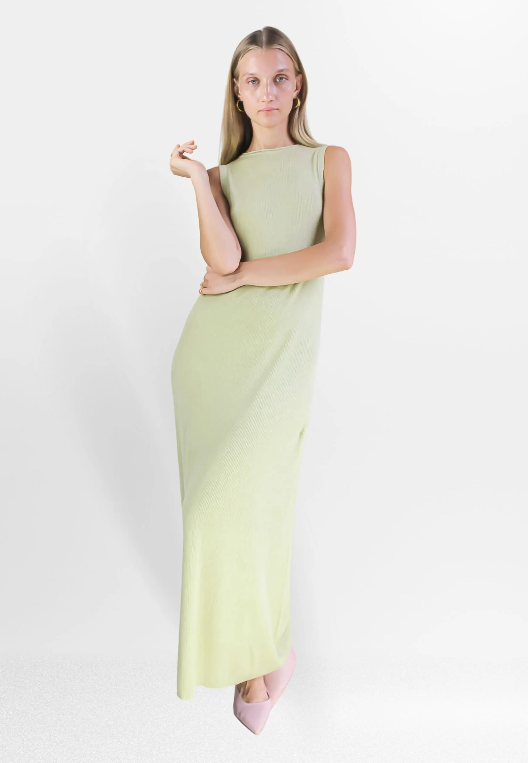 Bella Wool Lime Dress