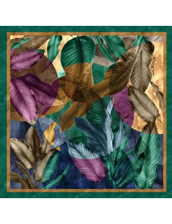 Bet and Malfie Cleo Long Silk Scarf (125x125cm)