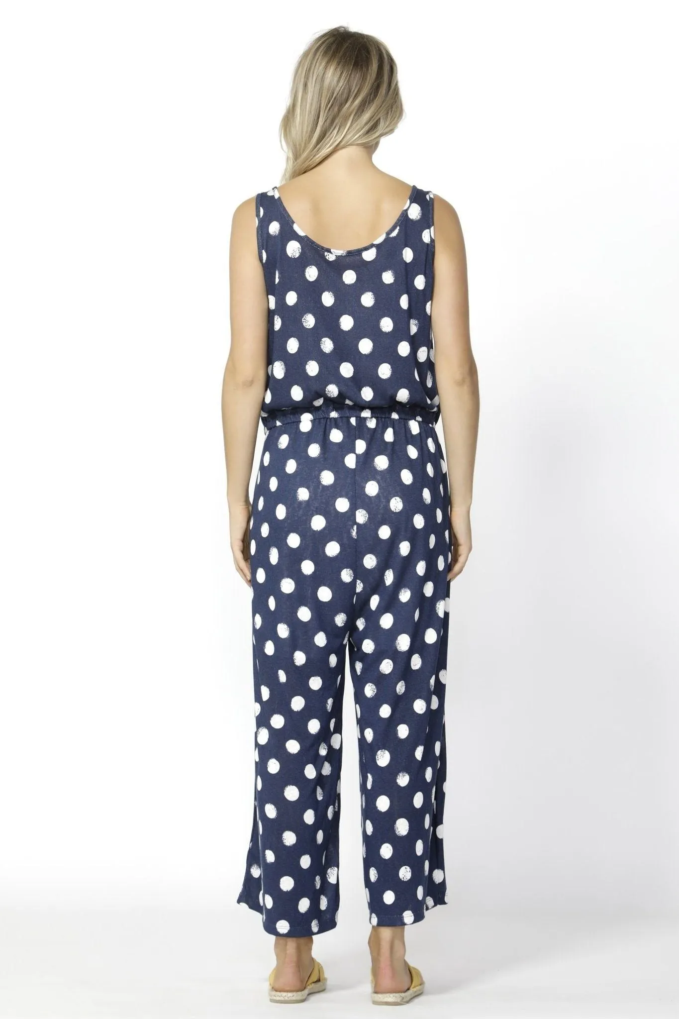 Betty Basics Maldives Jumpsuit in Ink with White Spot