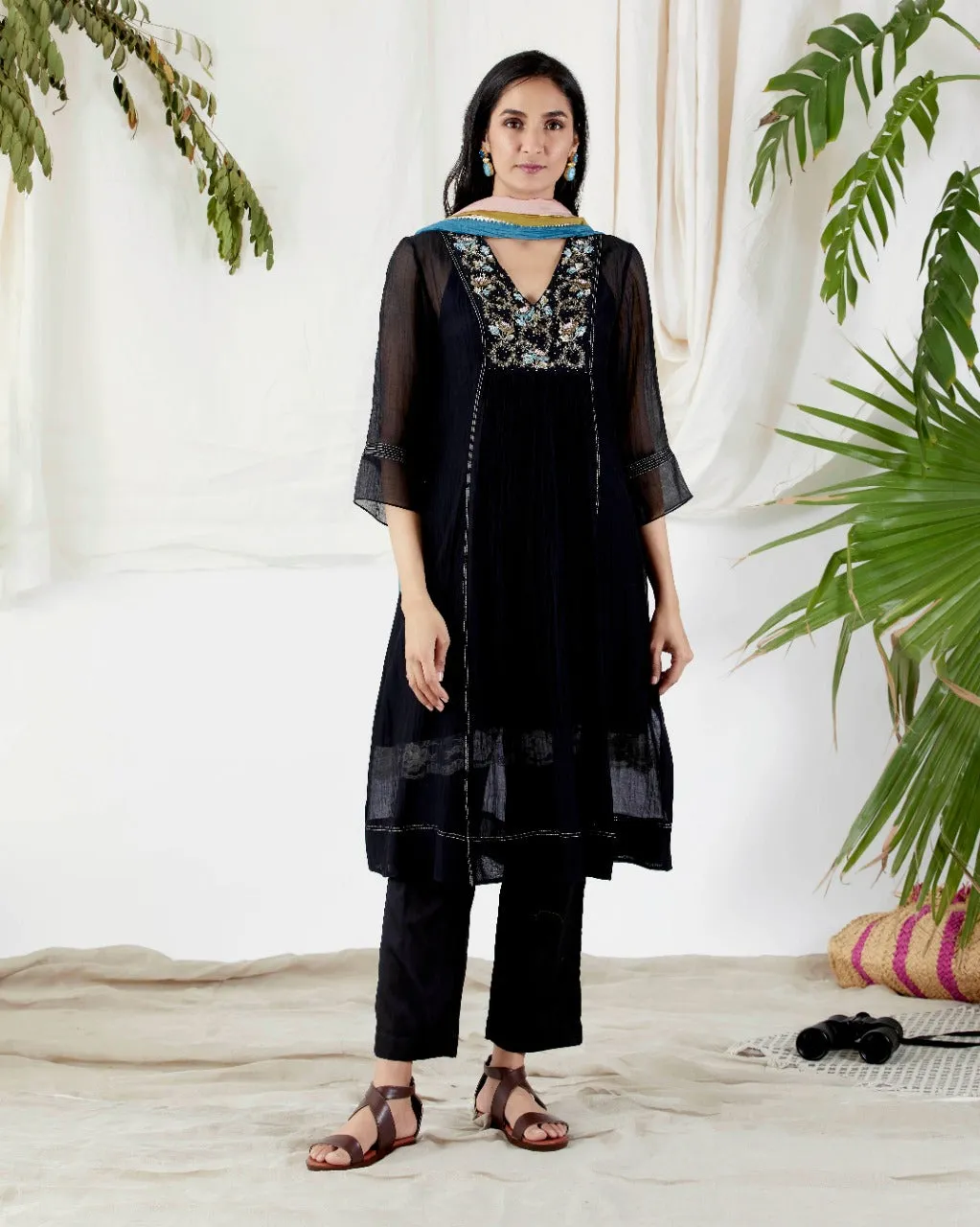 BLACK KURTA SETS