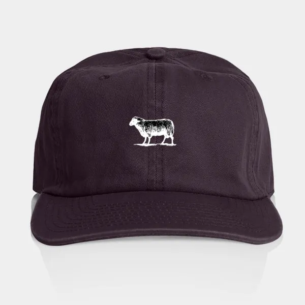 Black Sheep Icon Unstructured 6-Panel Hat Plum