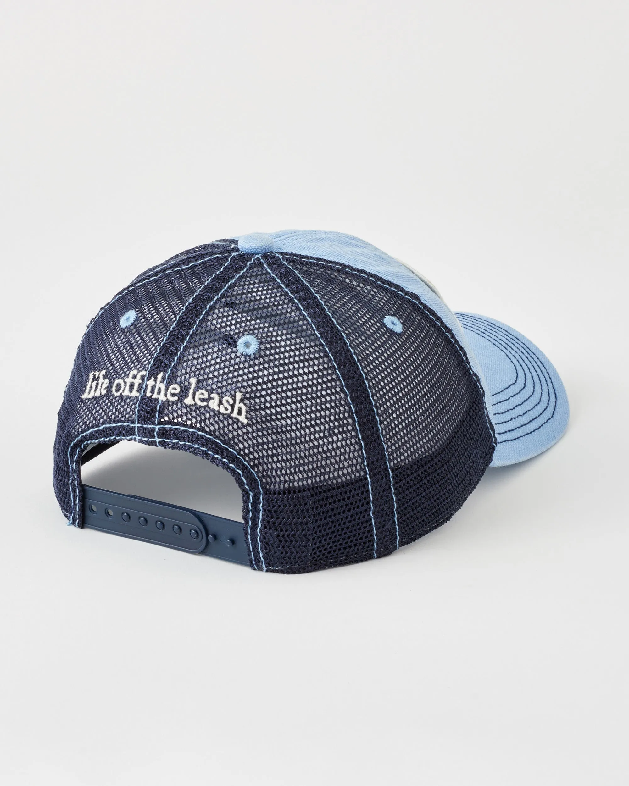 Blue Vintage Wash Mesh Hat