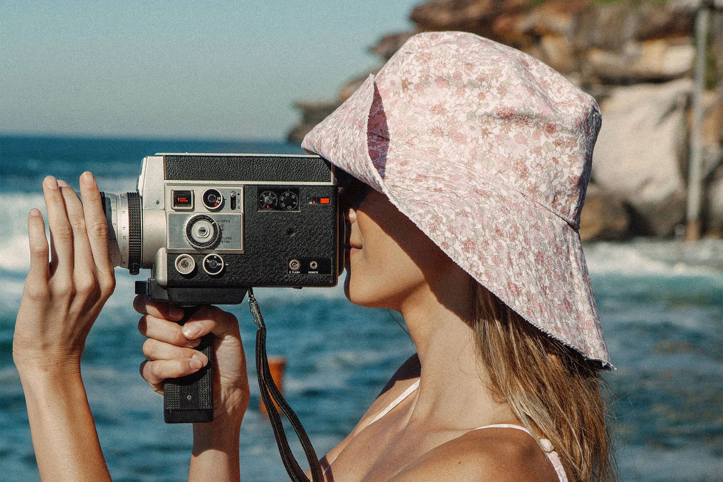 Bouquet Floral Bucket Hat Ivory