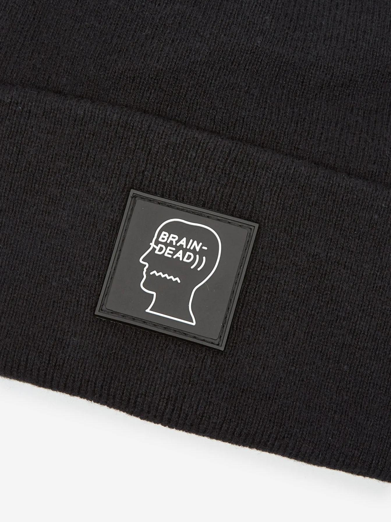 Brain Dead Logo Head Wool Beanie - Black