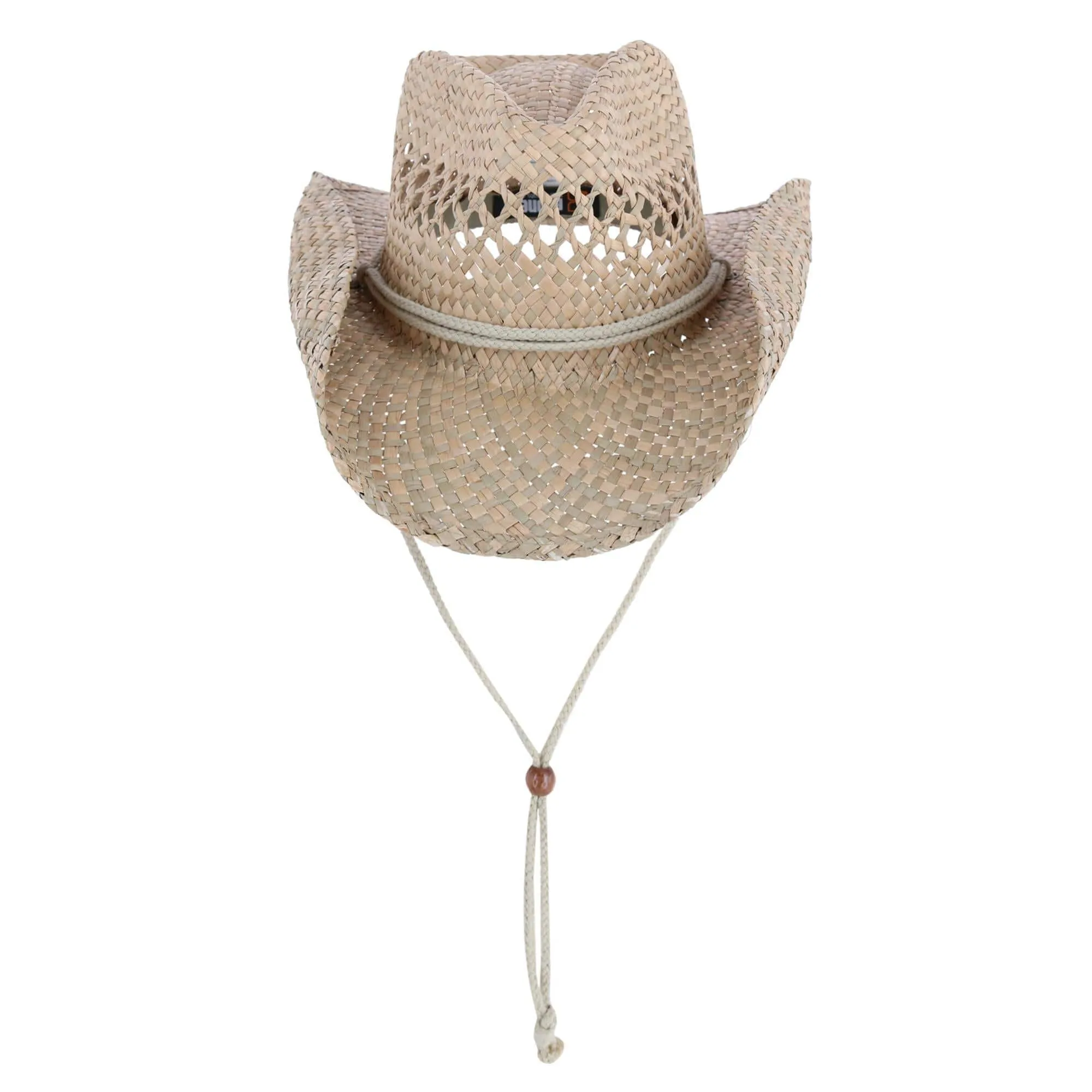 Broner Carson City Vented Seagrass Western Hat with Adjustable Chin Cord