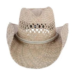 Broner Carson City Vented Seagrass Western Hat with Adjustable Chin Cord