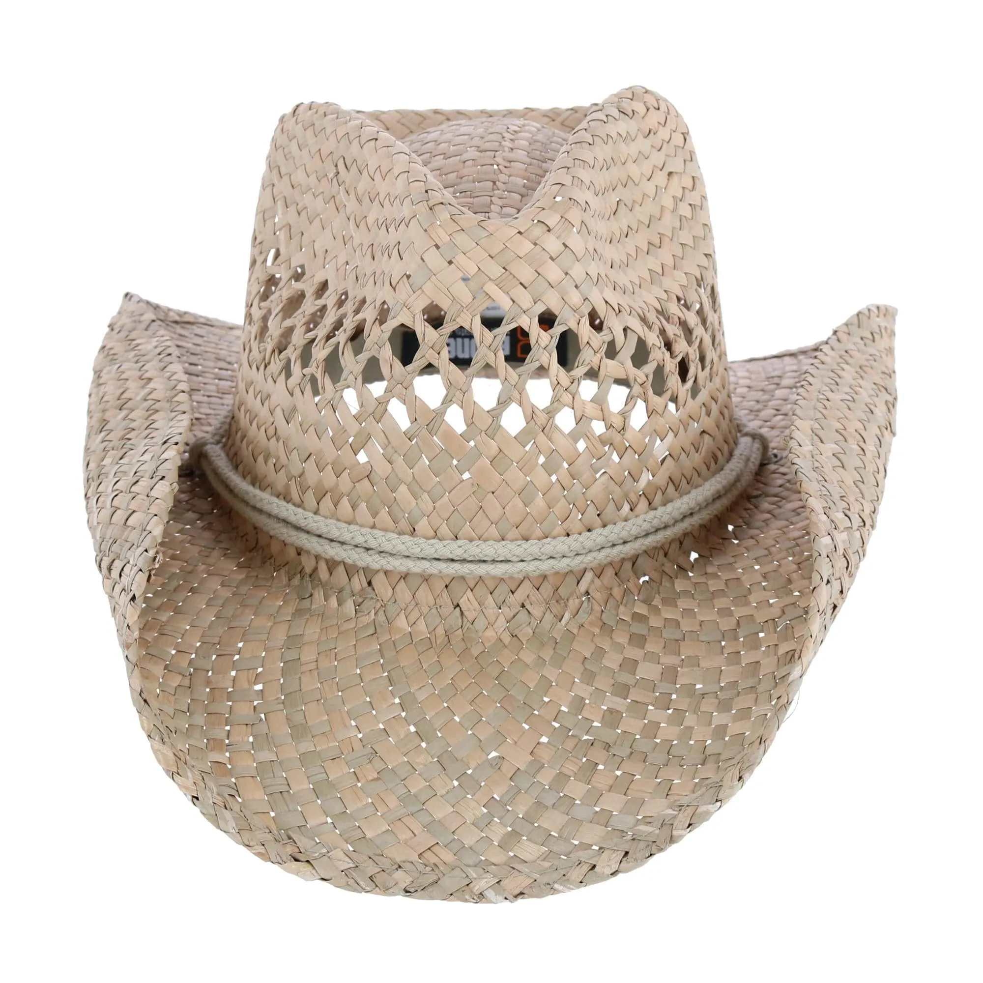 Broner Carson City Vented Seagrass Western Hat with Adjustable Chin Cord