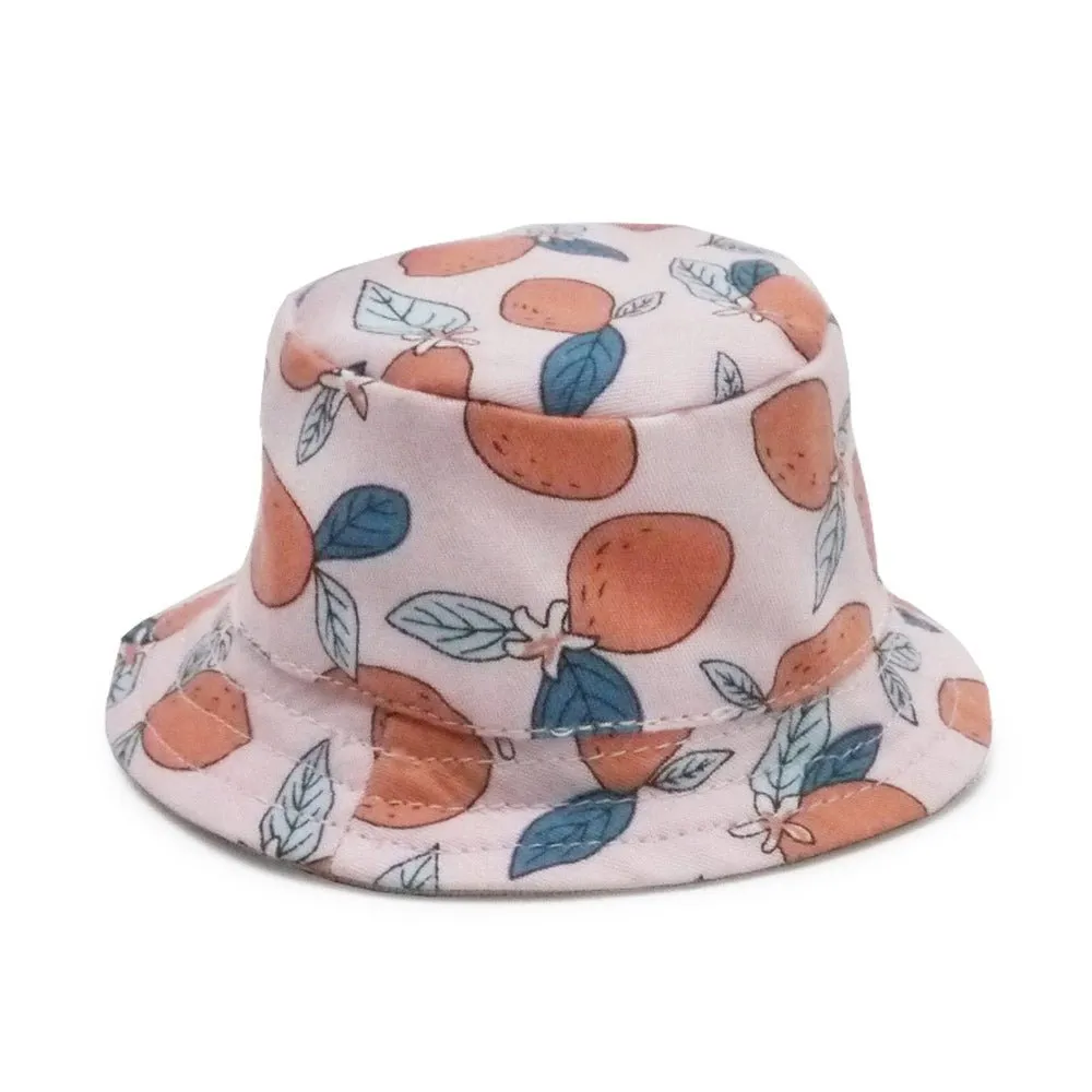 Bucket Hat in Lemon Pink