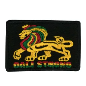 CALI Strong Lord Rasta Black Raised Hook-and-Loop 2x3 Morale Patch