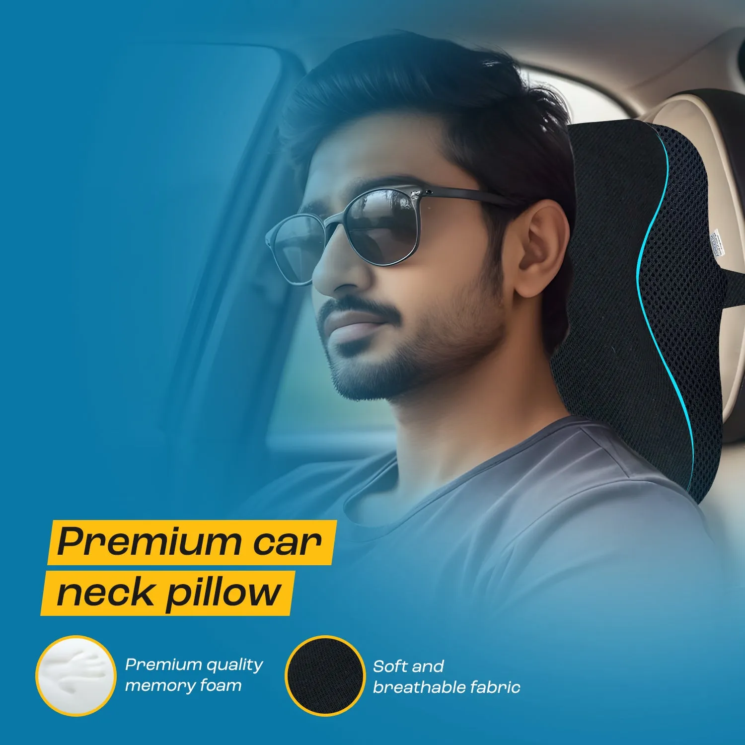 Car Neck Rest Memory Foam Pillow