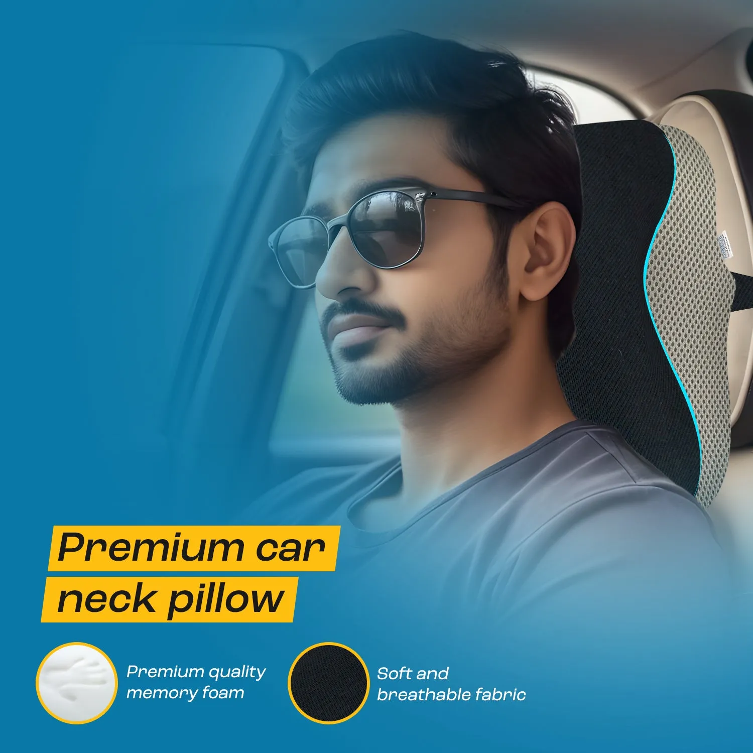 Car Neck Rest Memory Foam Pillow