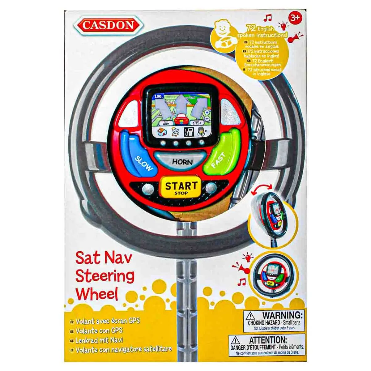 Casdon Sat Nav Steering Wheel Roleplay Toy