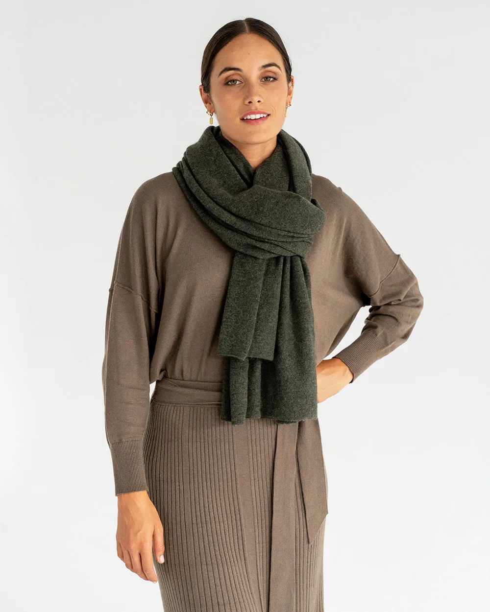 Cashmere Travel Wrap - Khaki