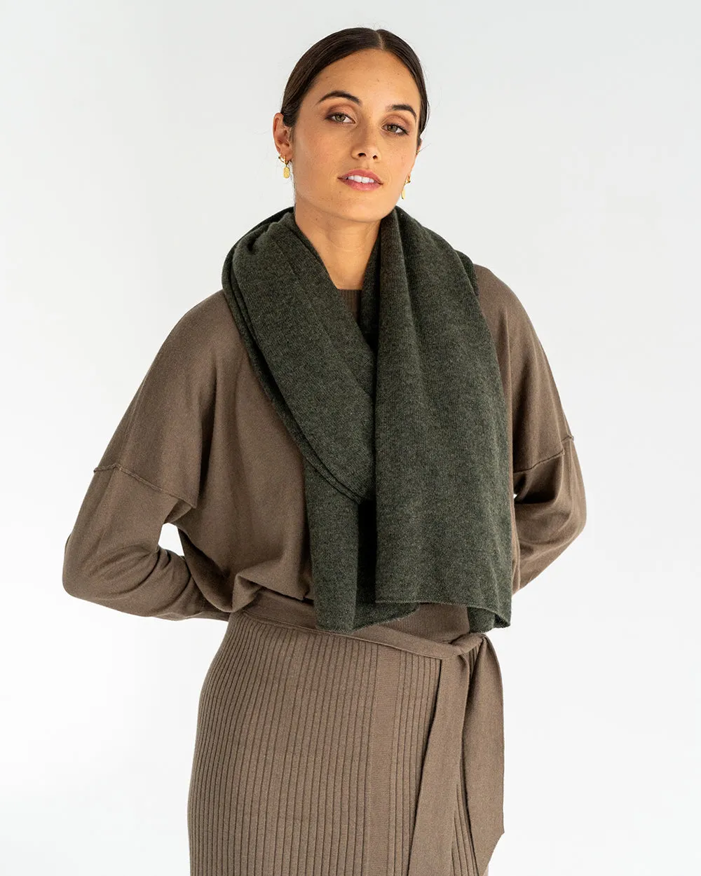 Cashmere Travel Wrap - Khaki