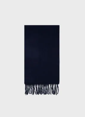 Cashmere Woven Scarf in Navy