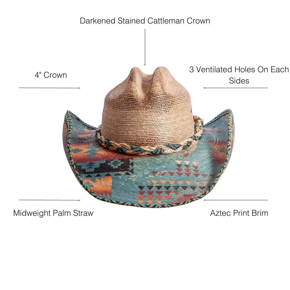 Cassius Straw Cowboy Hat - Bourbon Cowgirl