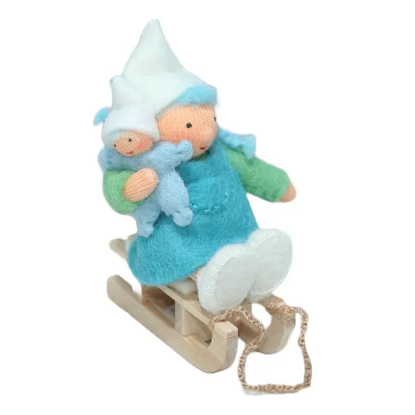 Cave Gnome Sister with Doll and Sled · Fair