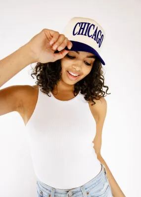 Chicago Puff Baseball Cap - Navy