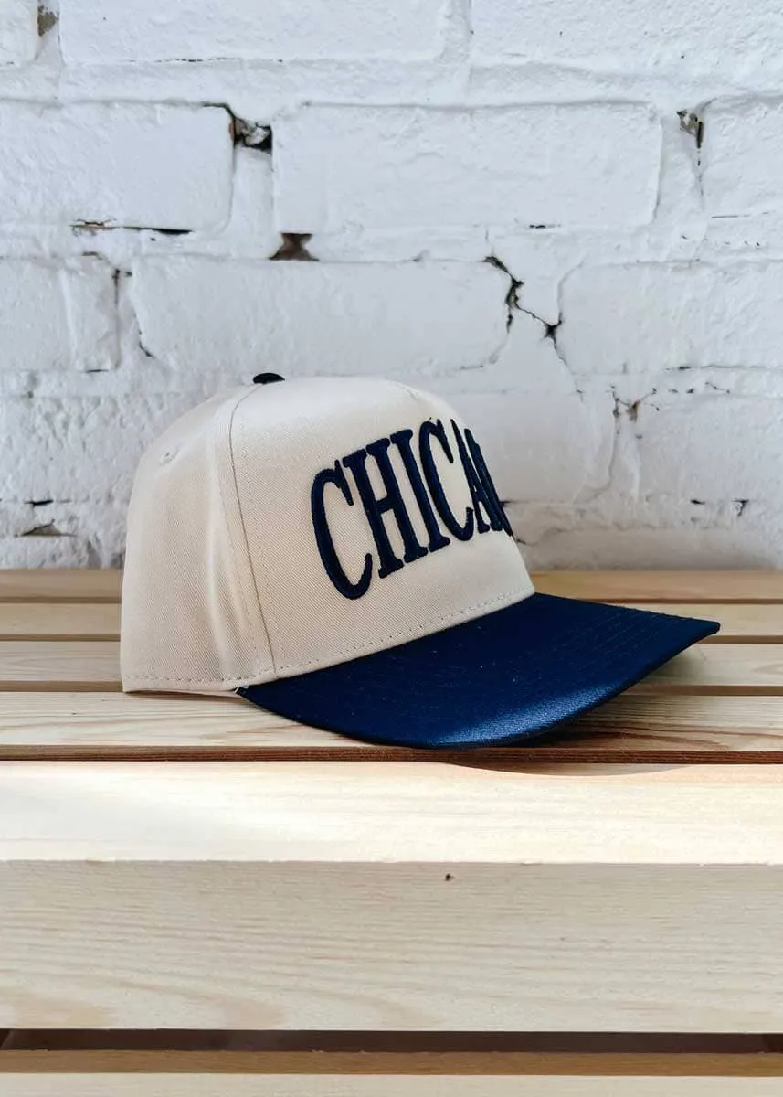 Chicago Puff Baseball Cap - Navy