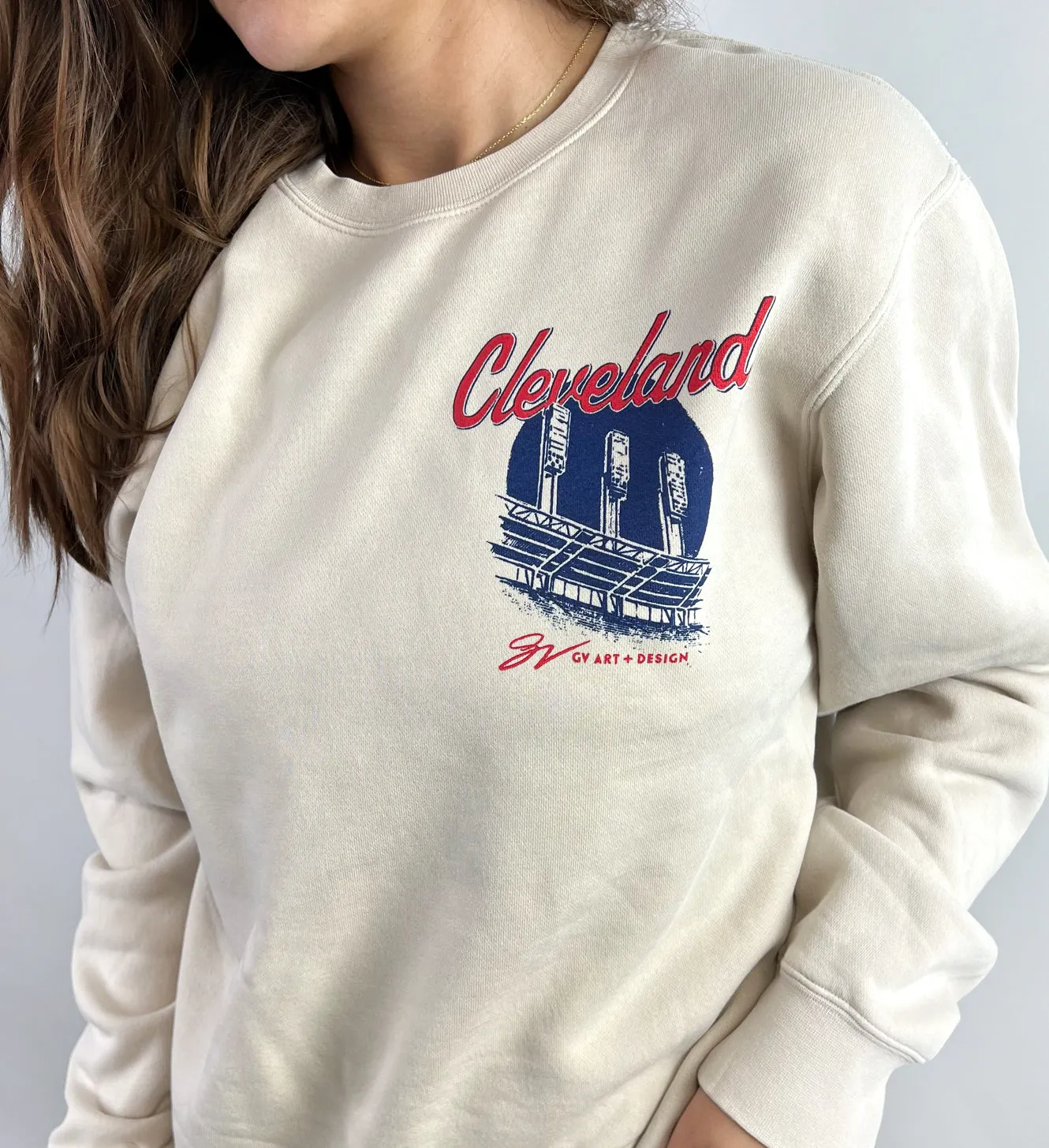 Cleveland Baseball Summer Crew Sweatshirt