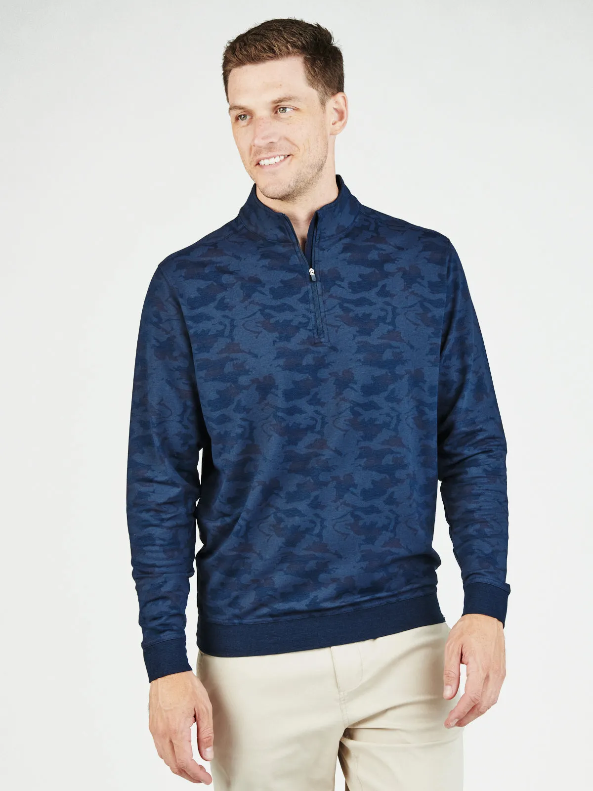 Cloud French Terry Print Quarter Zip