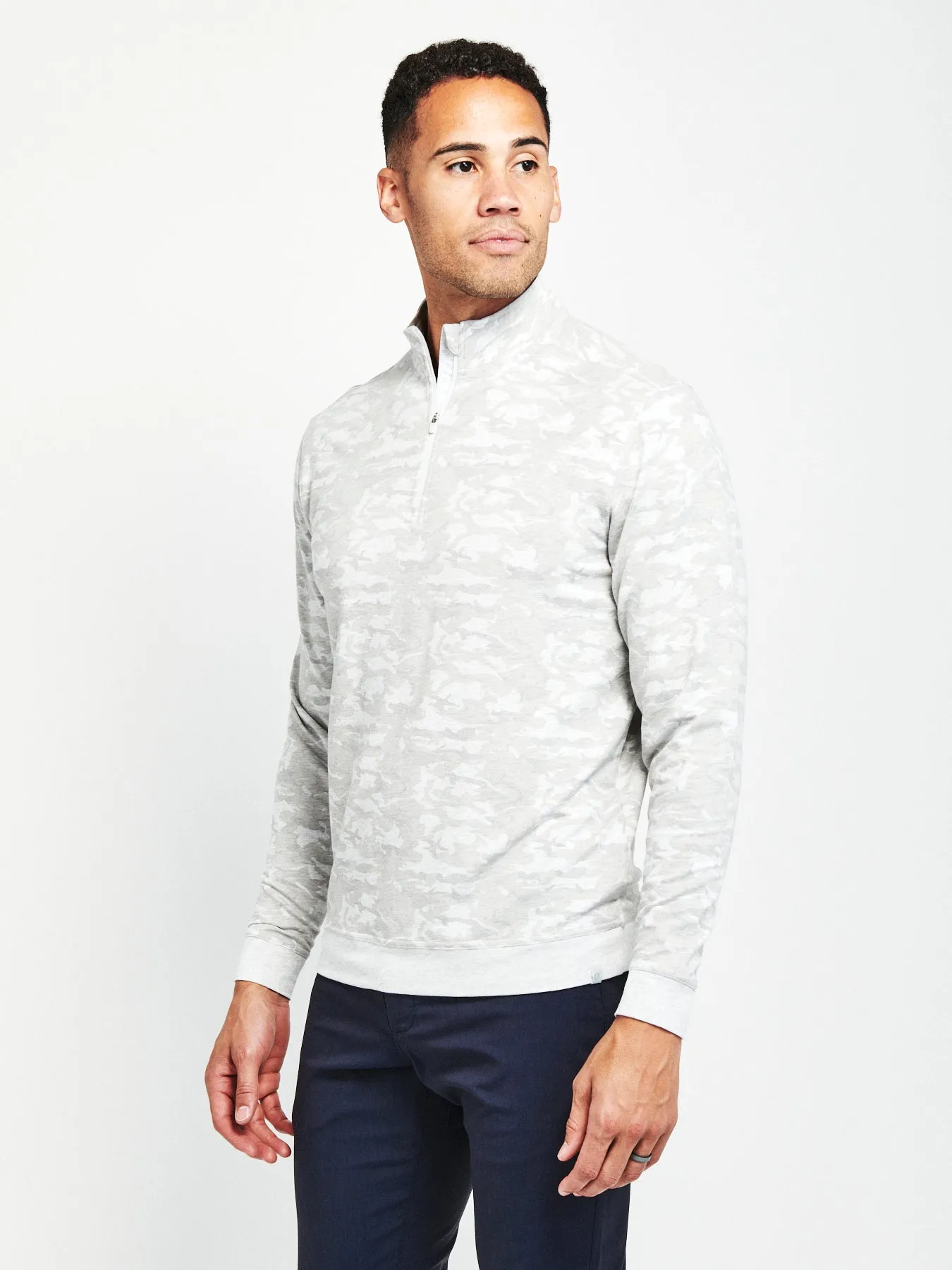 Cloud French Terry Print Quarter Zip