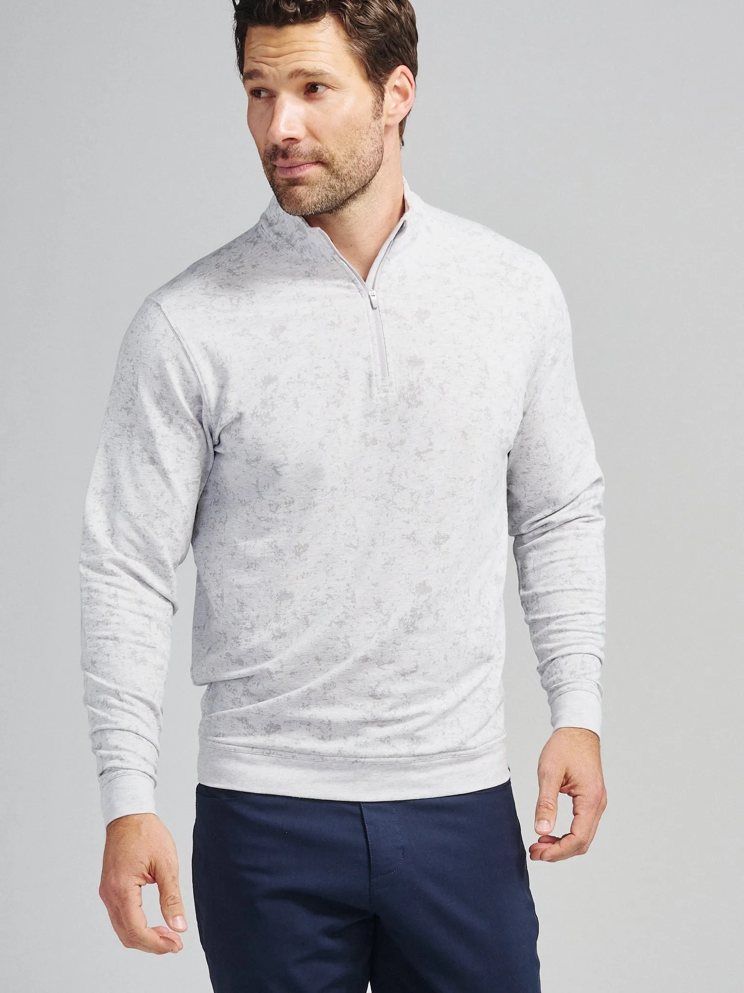 Cloud French Terry Print Quarter Zip