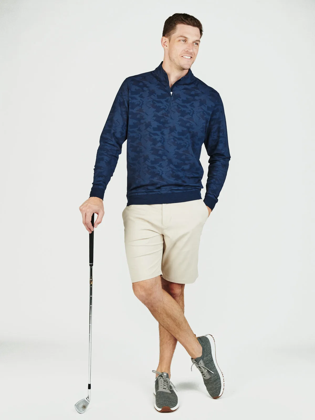 Cloud French Terry Print Quarter Zip