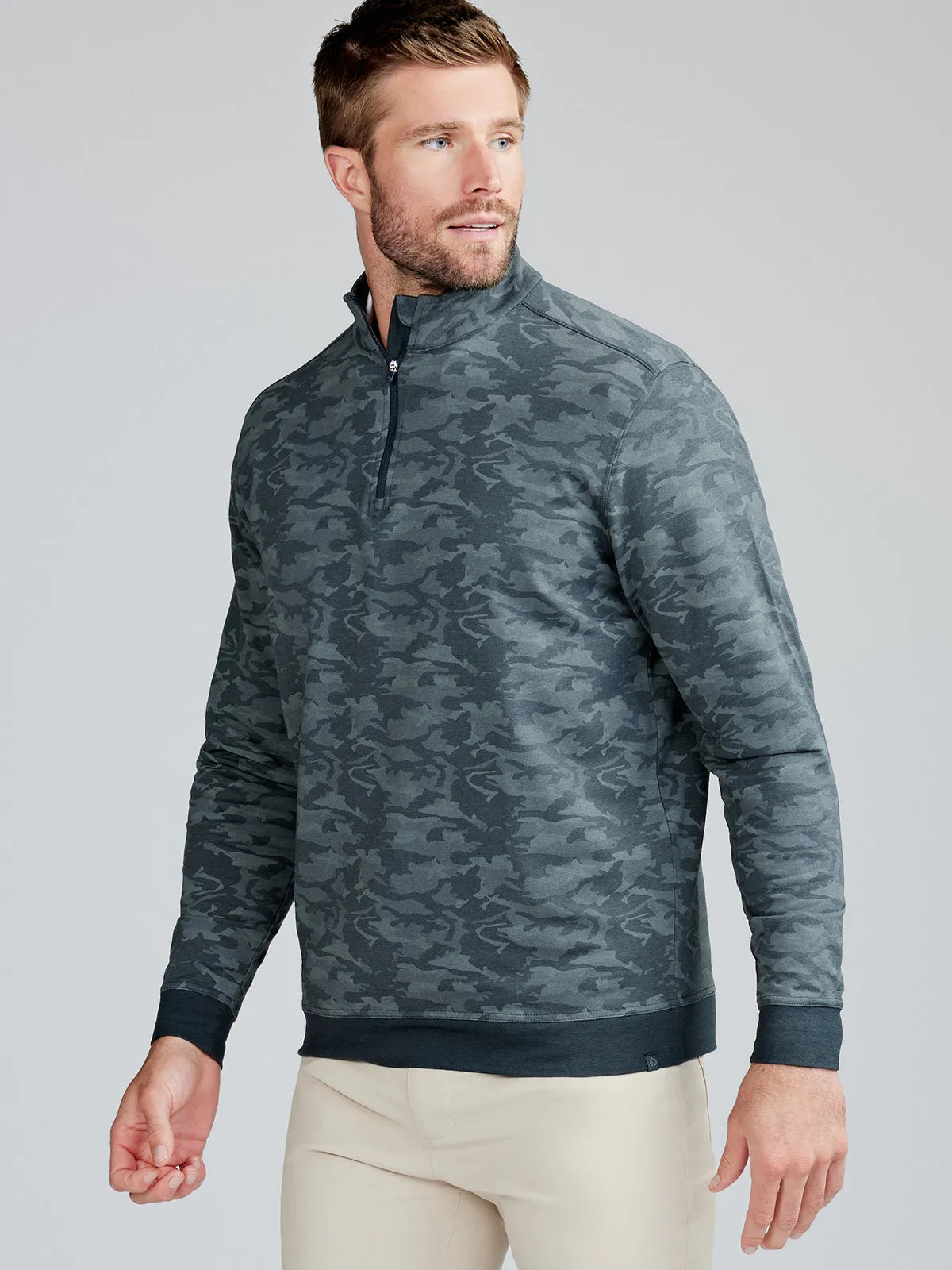 Cloud French Terry Print Quarter Zip