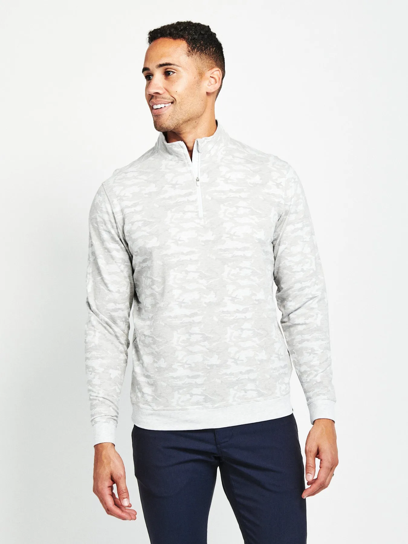 Cloud French Terry Print Quarter Zip