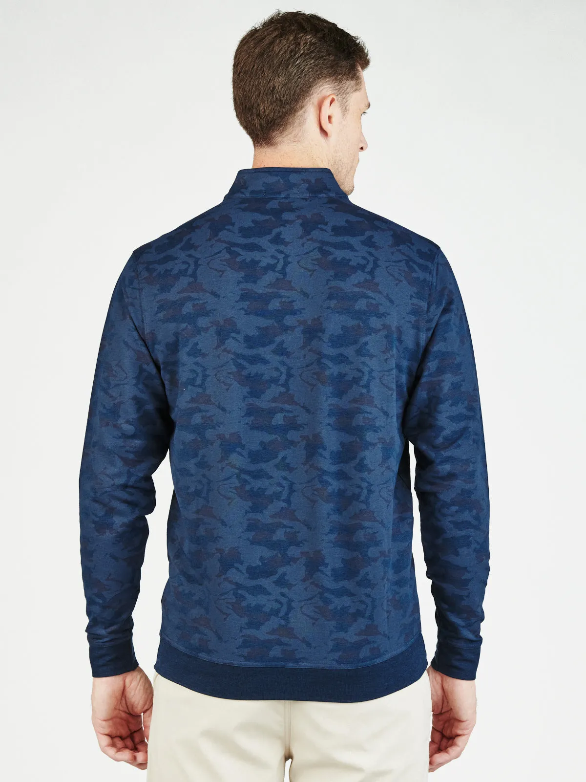 Cloud French Terry Print Quarter Zip