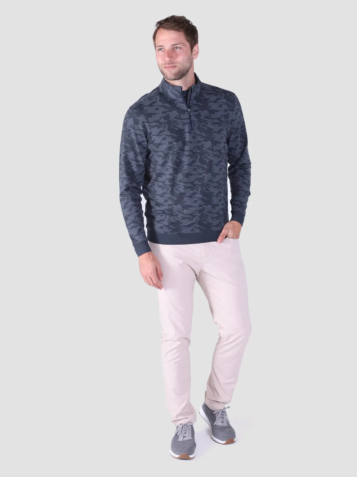 Cloud French Terry Print Quarter Zip