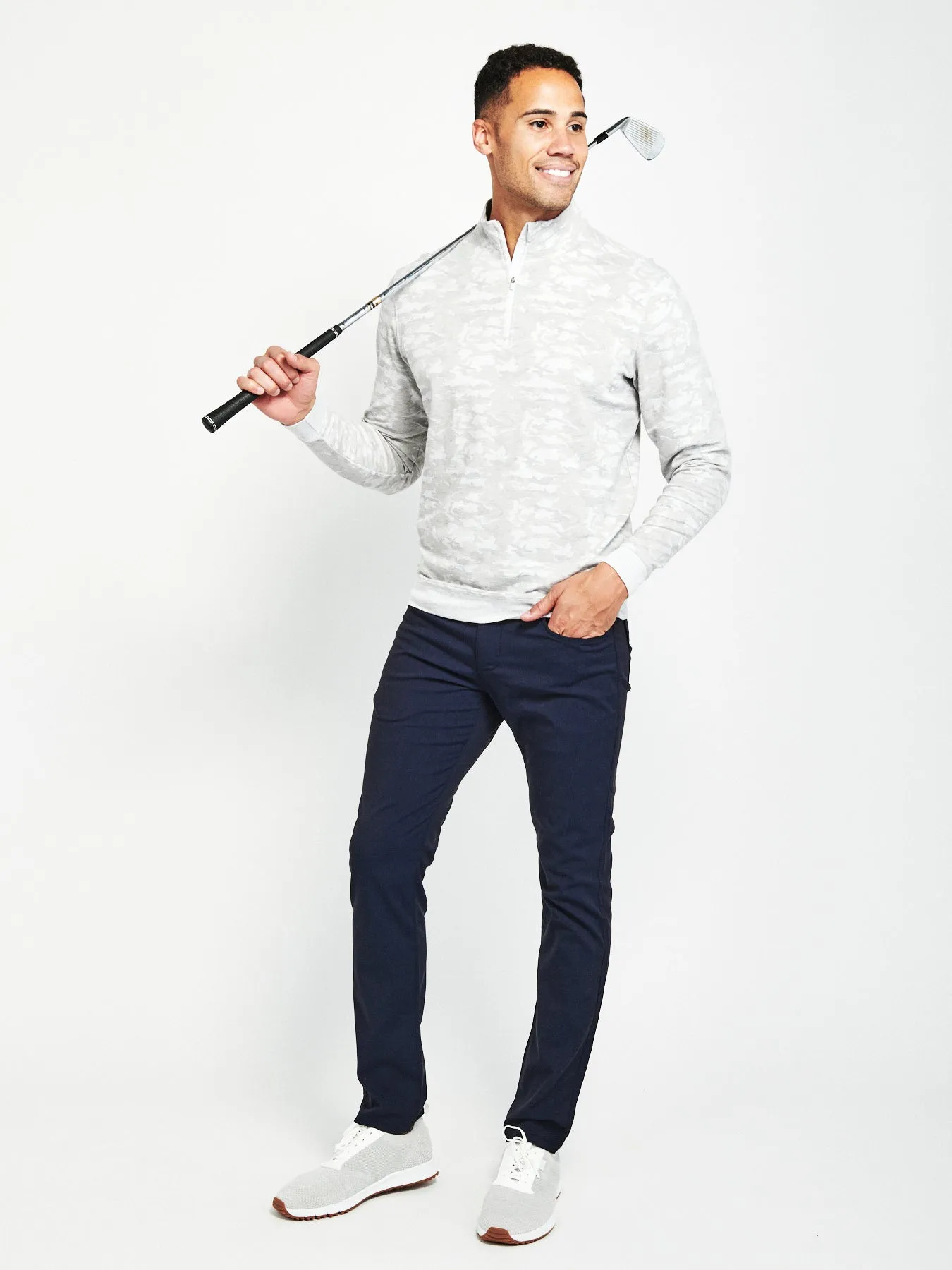 Cloud French Terry Print Quarter Zip